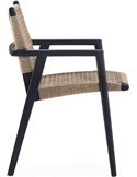 Chaise tressée au style naturel