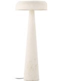 Lampadaire beige en papier mâché