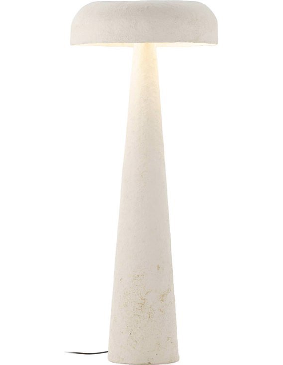 Luminaire sculptural en papier mâché
