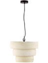 Lampe à suspension sculpturale avec abat jour texturé