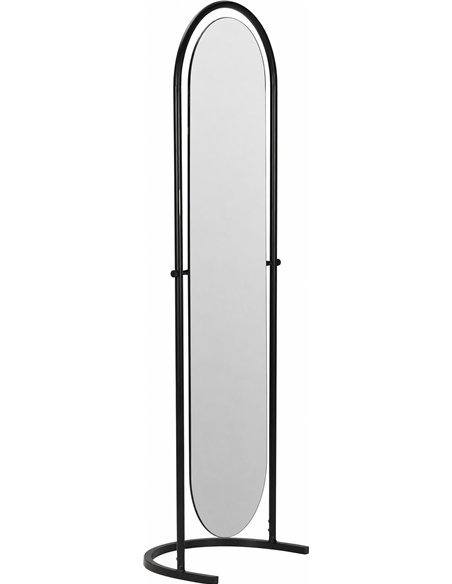 Miroir psyché noir en métal