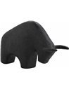 figurine taureau noire en résine