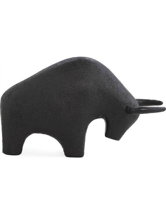 objet déco taureau noir