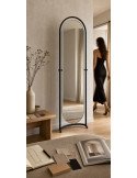 Miroir psyché noir en métal