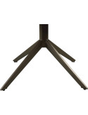 Chaise contemporaine avec assise rembourrée vert sauge