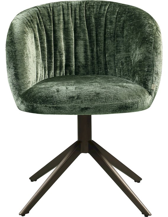 Détail du revêtement chenille texturé vert sauge