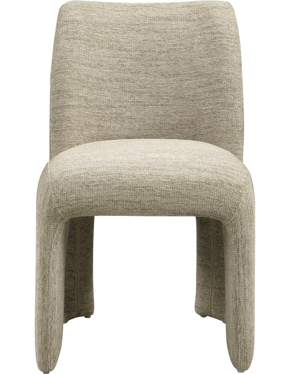 Lot de 2 chaises de repas au tissu texturé