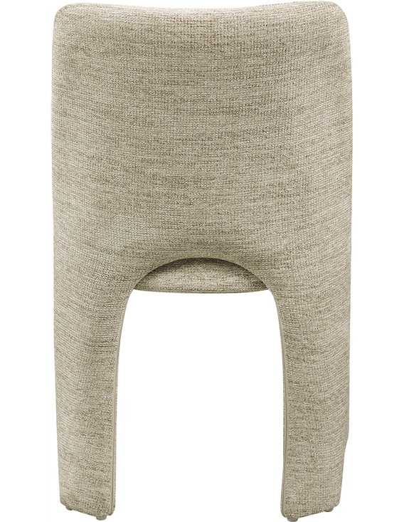 Chaise contemporaine entièrement habillée de tissu