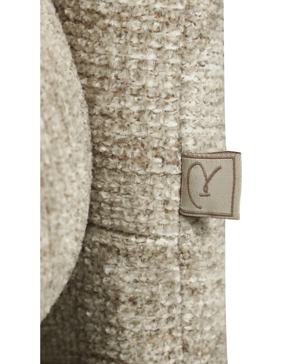 Détail du revêtement tissé beige naturel