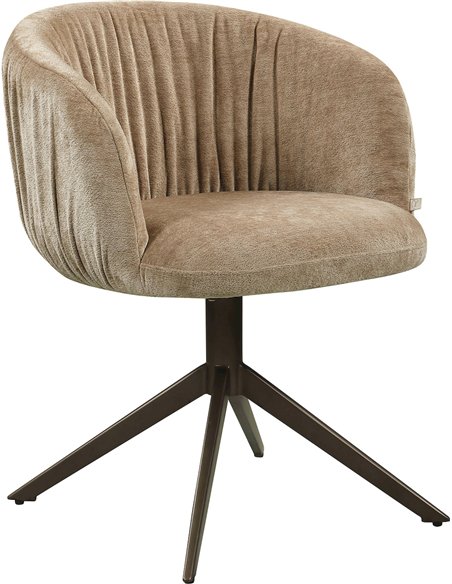 chaise de salle à manger pivotante sable