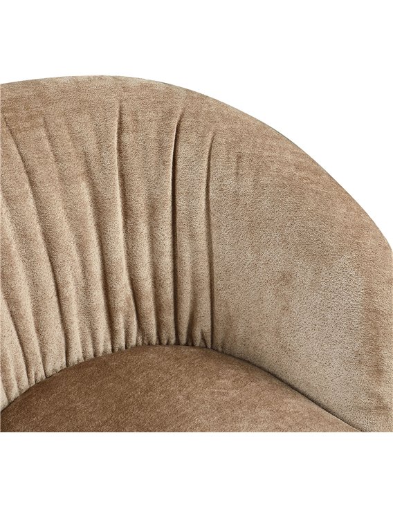 Chaise de salle à manger pivotante sable