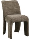 Assise rembourrée en tissu doux marron