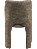 Détail du tissage marron doux