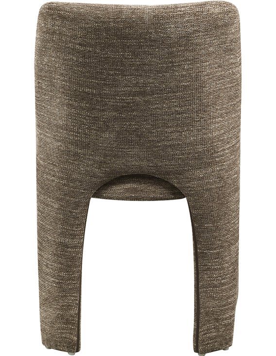 Détail du tissage marron doux