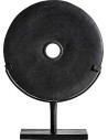 Sculpture ronde en pierre noire