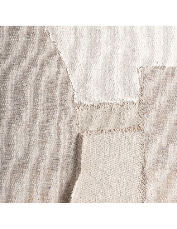 Détail du relief textile fait main