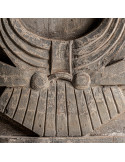 Détail sculpté du bois en relief