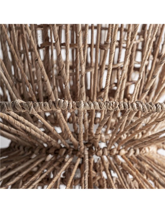 Abat jour suspendu en fibre naturelle