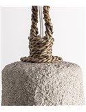 Suspension beige au style contemporain