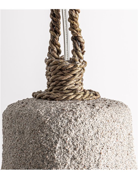 Suspension beige au style contemporain