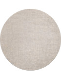 Tapis rond contemporain gris en viscose