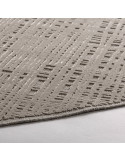 Tapis rond texturé pour salon élégant