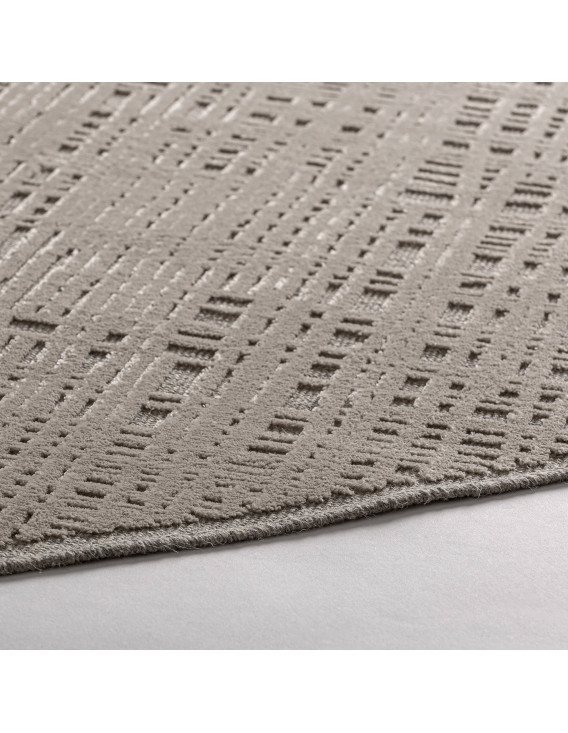 Tapis rond texturé pour salon élégant