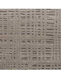 Tapis gris à motif géométrique subtil