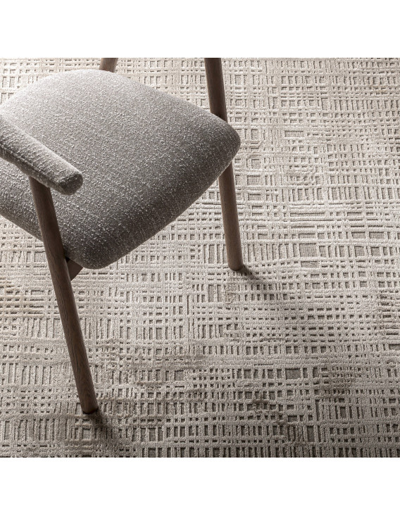 Tapis en viscose laine et polyamide