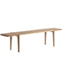 Banc marron au style naturel