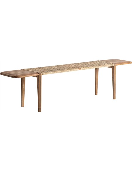 Banc marron au style naturel