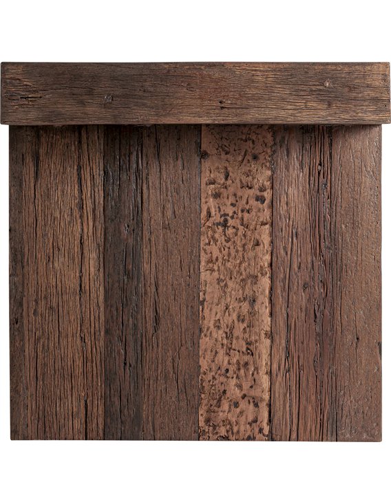 Meuble de bar haut avec rangements ouverts