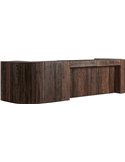 Module bar marron à finition authentique