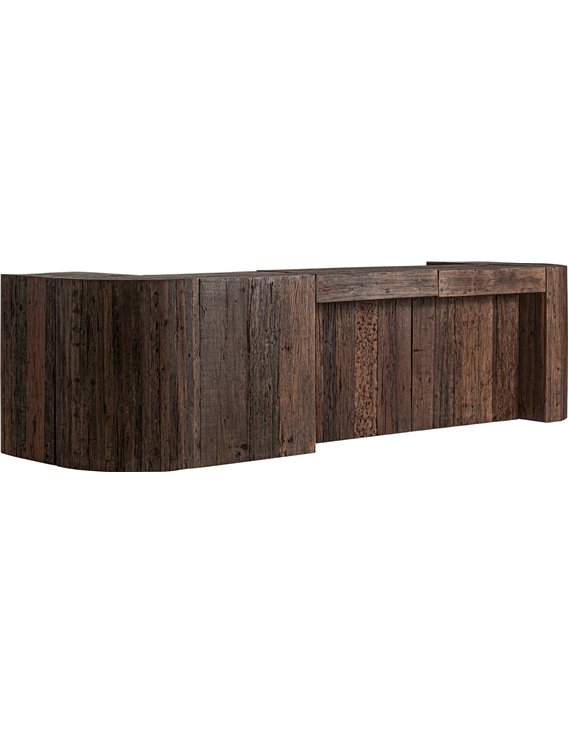Module bar marron à finition authentique