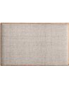 Tête de lit en laine beige et bois de manguier