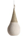 Suspension goutte en résine et jute