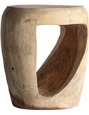 Table d appoint en bois de suar au style ethnique
