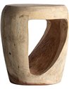 Table d appoint en bois de suar au style ethnique