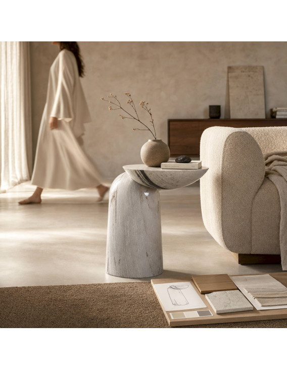 table d appoint contemporaine en marbre