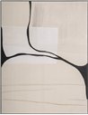 Tableau mural abstrait beige en toile