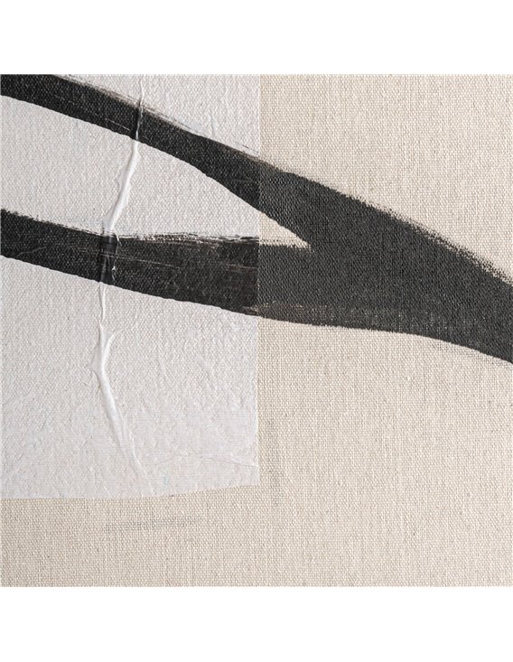 Décoration murale contemporaine beige et noire