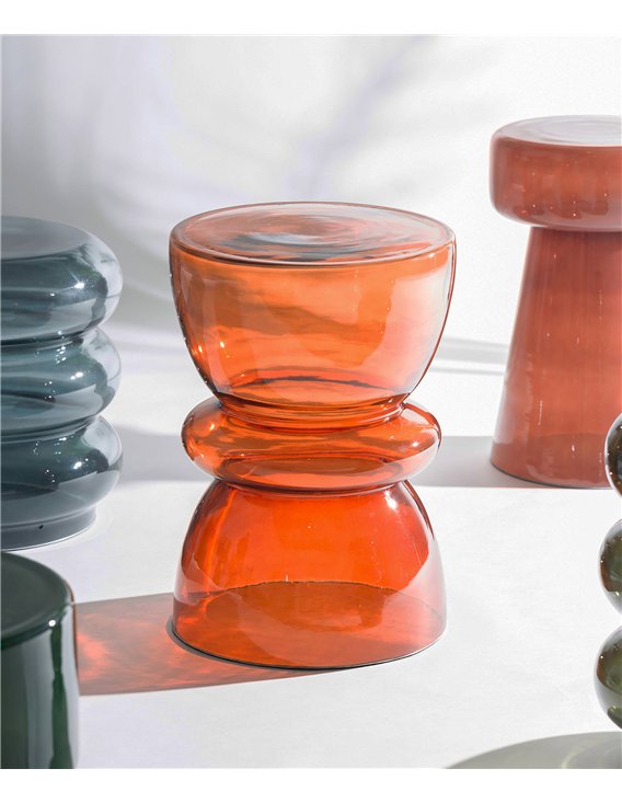 Table ronde en verre pour salon