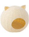Panier pour chat en papier tressé blanc