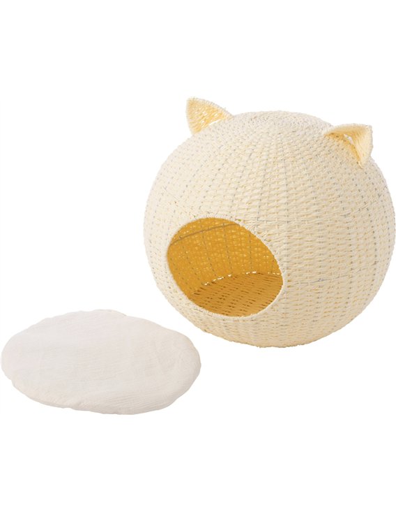 Couchage pour chat avec ouverture arrondie