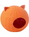 Panier pour chat rond à oreilles