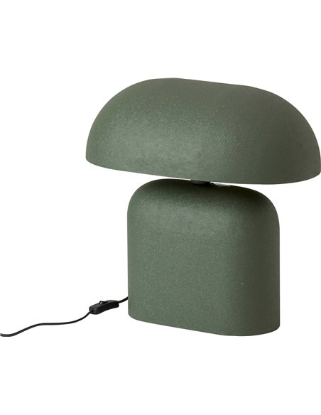 lampe de table vert olive en métal