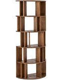 Bibliothèque demi cercle en bois naturel