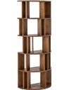 Bibliothèque demi cercle en bois naturel