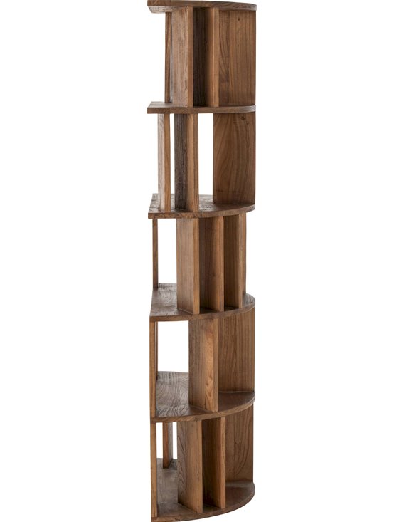 Bibliothèque en bois naturel