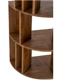 Bibliothèque demi cercle en bois naturel